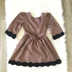 Cute little brown and black dress